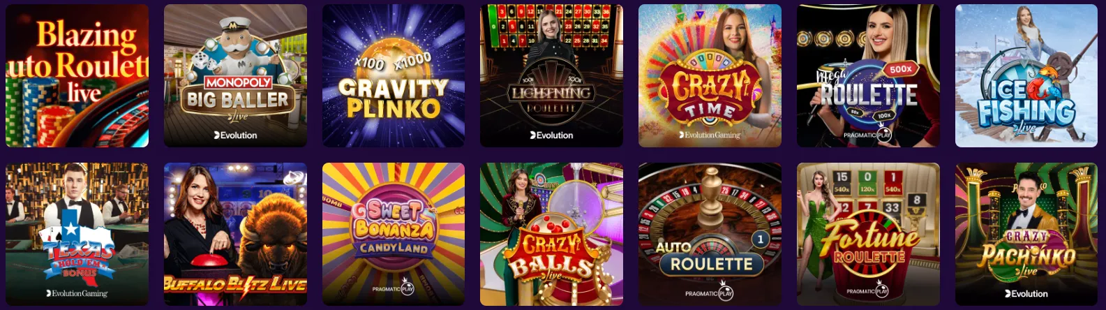 Live casino tafels met echte dealers bij SlotRush Casino