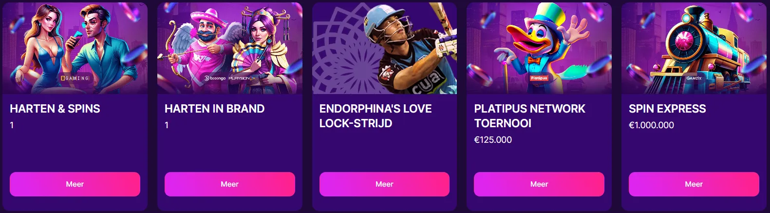 Overzicht van actuele casino promoties en gratis spins bij SlotRush