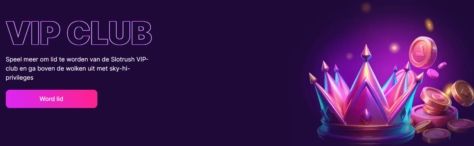 Exclusieve voordelen van het SlotRush Casino VIP-programma